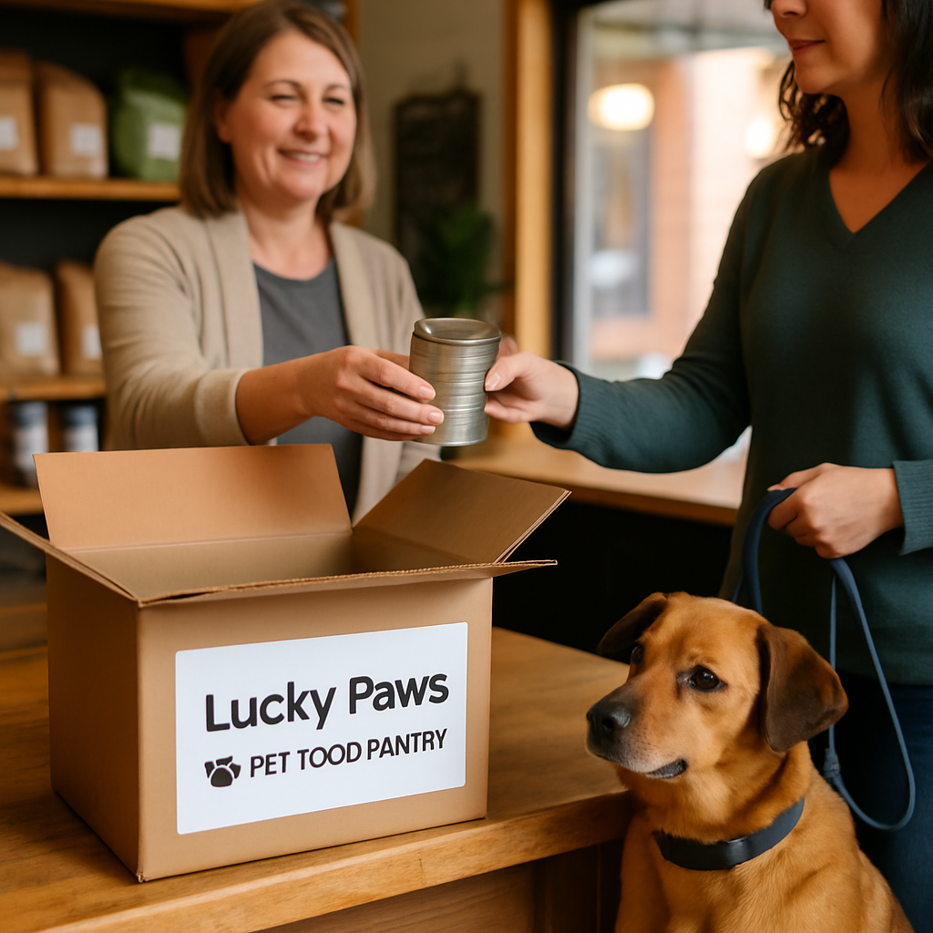 Lokale Partnerschaften stärken mit Lucky Paws Pet Food Pantry